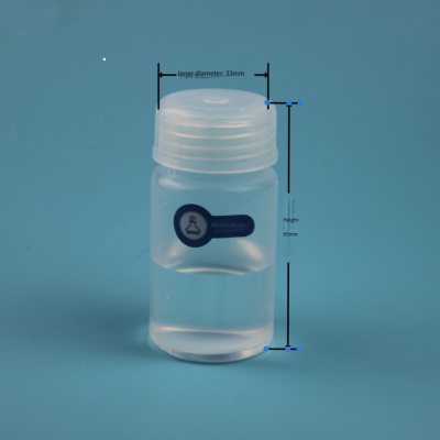 nanjing ruinike 100ml wide-mouth sampling pfa reagent bottle, acid and alkali resistant imported polytetrafluoroethylene liquid storage bottle 18108