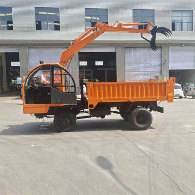 Four-in-one Wheeled Log Grabber With the Vehicle, Agricultural Off-road Log Clamp With the Vehicle, Garden Integrated Log Grabbing and Transporting Vehicle photo-2