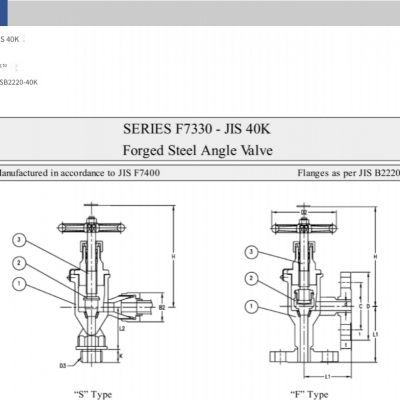 Marine Valve Flange F7330 Jis 40k Forged Steel Angle Valve With Ccs Classification Society Certificate