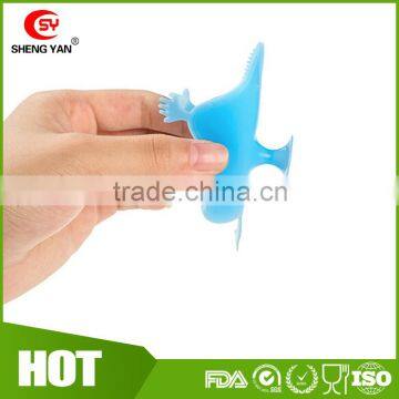 Latest FDA Standard Star And Moon Shape Silicone Body Bath Brush For Babies photo-5