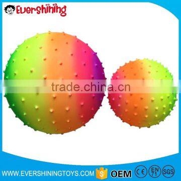 phthalate free rainbow inflatable beach ball /massage ball                        
                                                Quality Choice