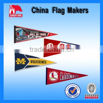 Cheap Custom Sports Pennants For Indoor Hanging