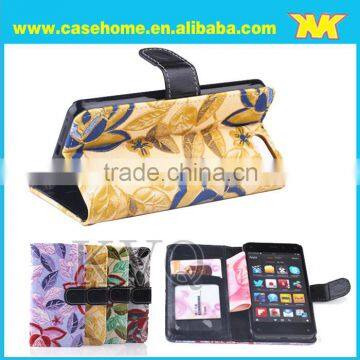 colorful cloth grain and most competitive price phone case with stand function and magnet ear,card slots for Amazon fire phone