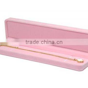 AN36 ANPHY Beautiful Long Rectangle Chain Necklace Jewelry Gift Box Holder Display Showcase Pink 21.8*5.5*2.4cm 121g
