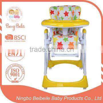 Adjustable Folding Kids Feeding Chairs Wholesale Plastic Restaurant High Chair Portable