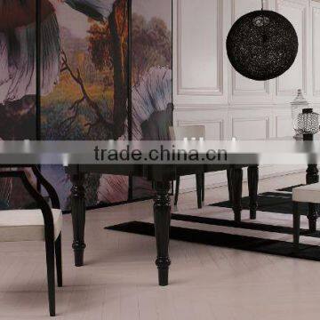 Modern Dining Table and Chairs Black and White Table and Chairs