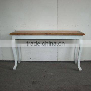 Antique solid wood table/ french style console table