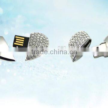 Heart Shape U-disk Metal Flash Disk for Promotion photo-2
