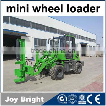 0.8ton mini loader 4WD with CE,attachments slasher,log splitter,auger,tiller,blade