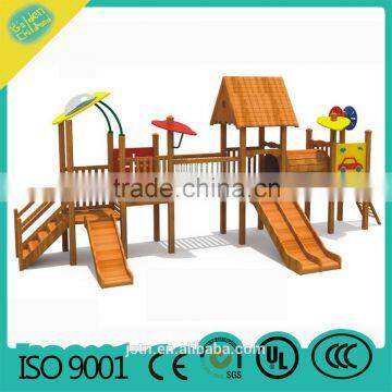 commercial outdoor wooden playground slide for kids