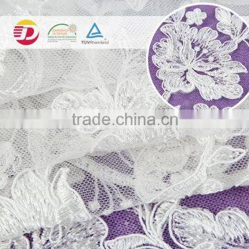 Wholesale Cheap Nylon Cotton Embriodered High Quality African Lace for Dress China Supplier photo-5