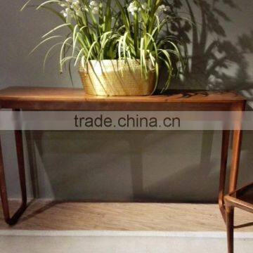 Wooden new classic antique console table Simple wokemanship home furniture