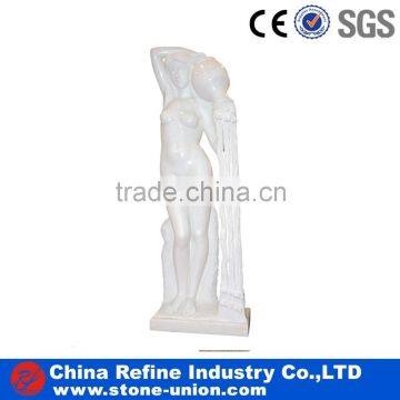 Nude outdoor white marble woman statue good price for sale