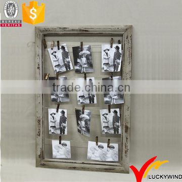 Cloth Pin Vintage Charming Beautiful Country Style Wooden Photo Frame