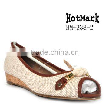 China Factory direct fashion casual lady shoe Italy market hot slae new girl shoe charming sexy wedge heel shoe women