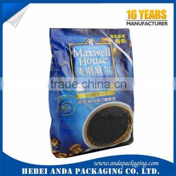 Moisture Proof Gravure Printing Plastic Coffee Bean Packaging Bags/ High Barrier Stand up Pouch for Coffee Bean Packaging