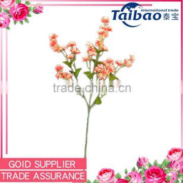 New design short stem table decorative small artificial orange flowers bush