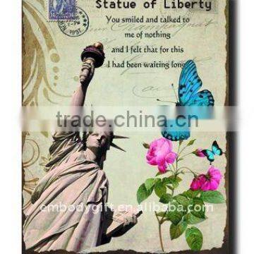 statue of liberty modern home decor canvas painting