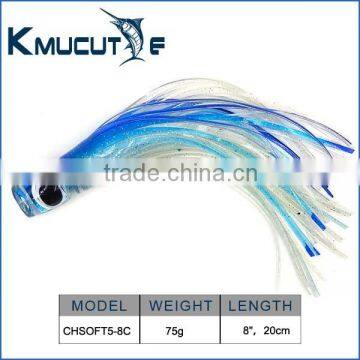 China Plastic Soft Octopus Trolling Fishing Lure Skirts for big game