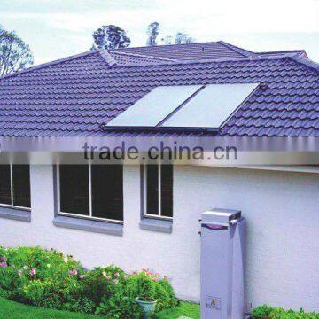 Flat pressurized solar water heater