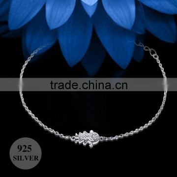 925 Sterling Silver Jewelry Silver Charm Bracelet for women