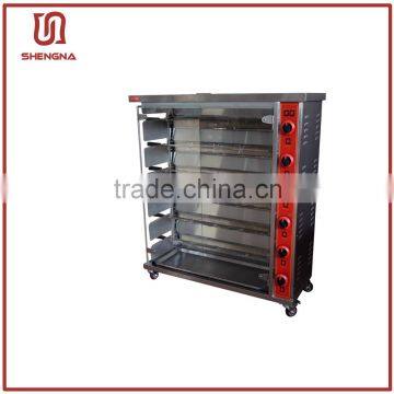 Best selling distinctive 6 rods rotisserie chicken gas oven