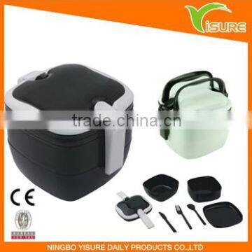 3-layer Lunch Container box with fork and knife