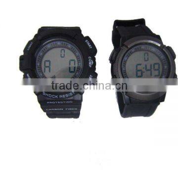 Heart rate monitor watch with chest band