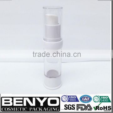 Packaging cosmetic clear white airless pump bottle 15ml                        
                                                                                Supplier's Choice