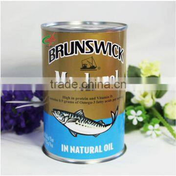 High quality Canned Mackerel in soybean Oil