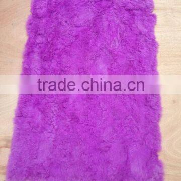 Factory wholesale dyed and thick 100% real rex rabbit fur plate