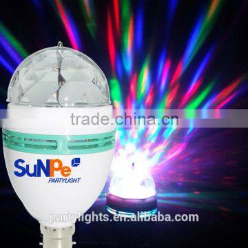 E27 Color Changing Led Rotating Lamp Mini Crystal Magic Ball Light photo-4