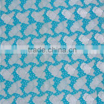 African Shiny Geometry Luxury Lace Fabric photo-5