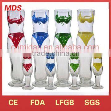 Creative sexy woman body shape beer glass