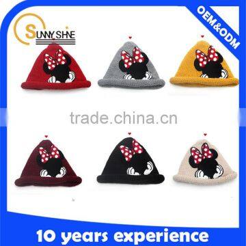 Winter Knitted Wool Hat Knitted Kids Wool Hats Baby Hats Wholesale photo-3