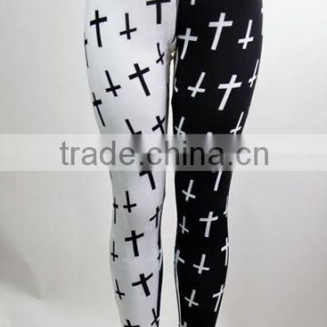 Woman Body Fitted Cross Print Leggings/Tights Full Sublimated Custom design