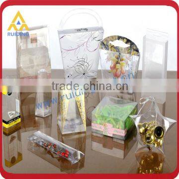 PET ,RPET,GPET,GAG,PP folding clear gift box plastic packaging