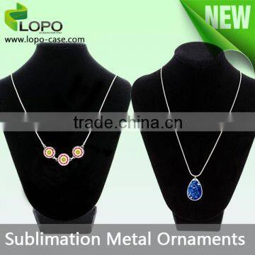 Wholesale Trendy sublimation printable DIY blank metal ornaments for various types