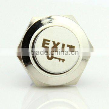 F0275 19mm metal push button pushbutton switch Momentary screw feet