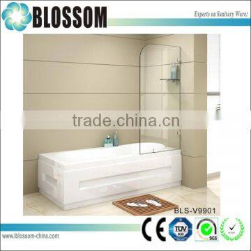 Modern design glass shower wall bathtub shower screen