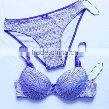 New design girls cotton sexy bra and panty custom                        
                                                                                Supplier's Choice