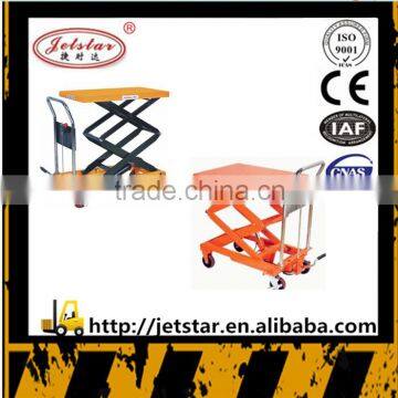 2016 spring new style scissor hydraulic hand lift Trolley