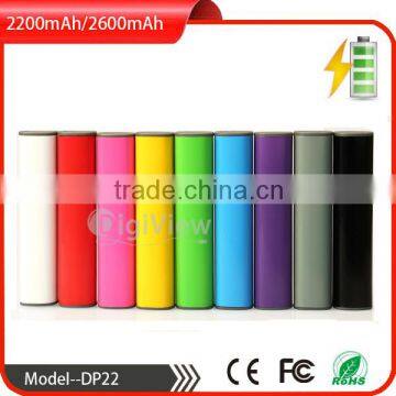 best colorful 2200mAh lipstick perfume smart emergency power banks portable cylinder oem fast mobile phone charger
