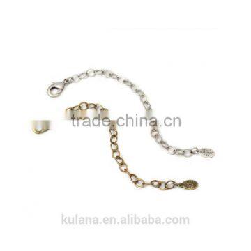 Supply OEM Silver Necklace Chain Extending Extension Chain JF62304