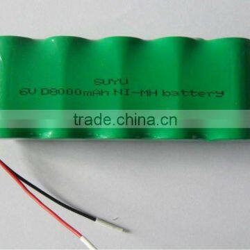 6V NI-MH D8000 rechargeable battery for Power Tools