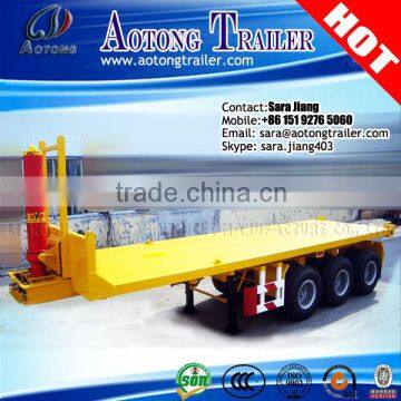 dual/tri axles skeleton tipper trailer for 20ft/40ft container transportation /dump truck semi trailer for sale