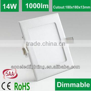 Factory price high quality square dimmable led video panel light 14w 1000lm