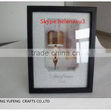 Classical promotional black color wooden picture photo frame 15x20cm
