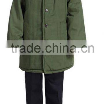 Army Green Winter Padded Cotton Overcoat Outdoor Men Jacket