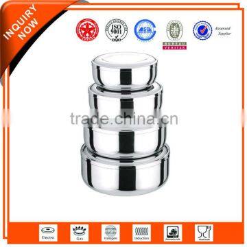 4 Pcs stackable stainless steel lunch container set